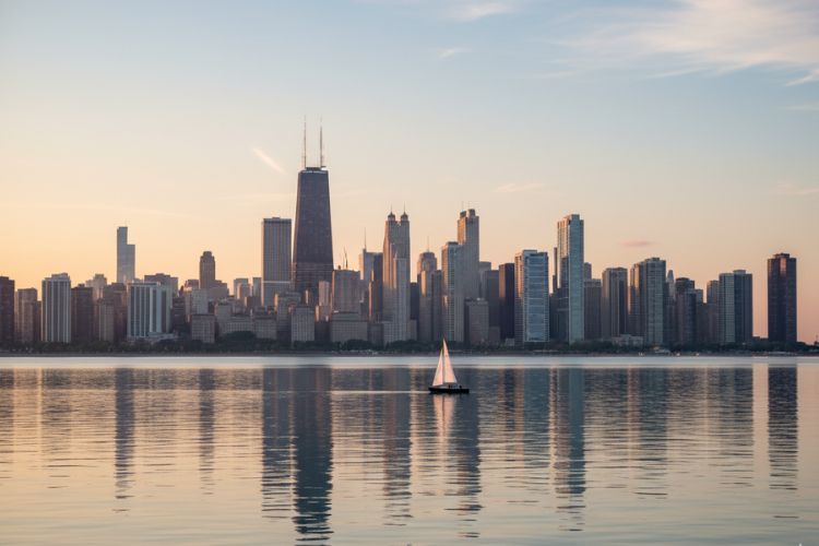 Chicago Skyline Morning