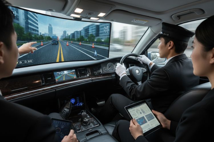 Limo driving simulator